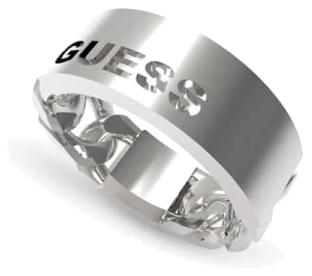 Bague Homme Guess en Acier Inoxydable de Style Industriel Taille 60 Chic