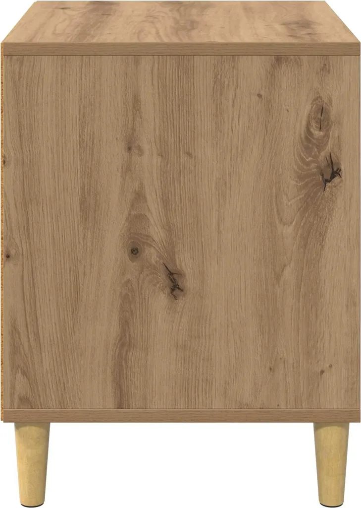 vidaXL Casetta per gatti artigianale in rovere 42,5 x 40 x 53 cm Materiale a base di legno - 6