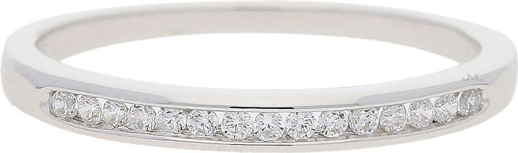 JuwelmaLux Ring 925 Silber rhodiniert, synth. Zirkonia, Gr. 48, JL10-07-2270