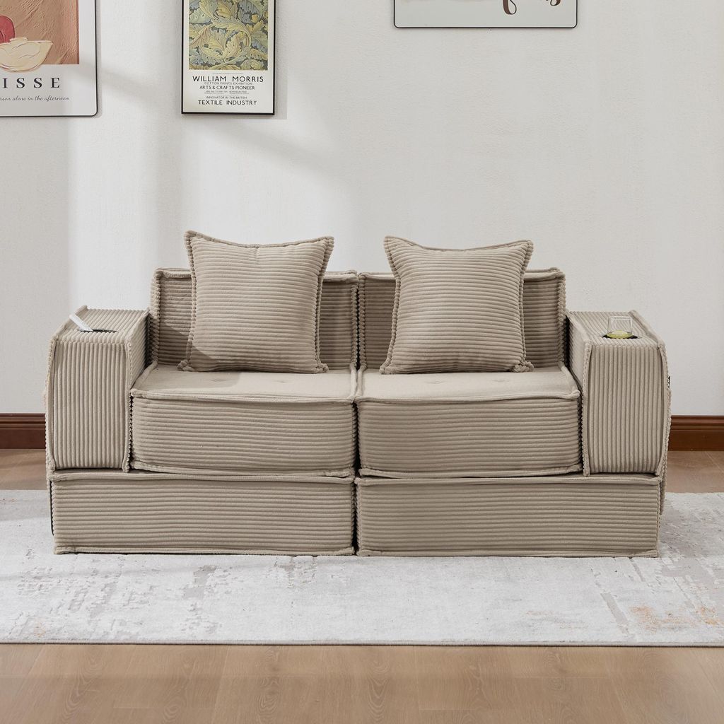 MODFU Modernes Modulares Sofa Schlafsofa mit Produktbild 