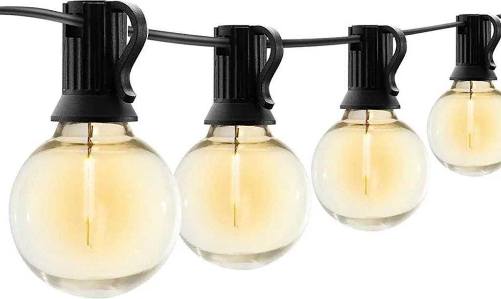 Guirlande Lumineuse 7.6m Incassable - 10 Ampoules LED E12 + 1 de Secours