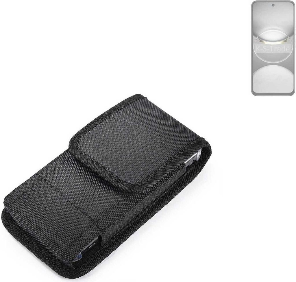 Holster Gürteltasche kompatibel mit Tecno Spark 30 Holster Gürtel Tasche wasserabweisend Handy Hülle Schutz Hülle Outdoor schwarz K-S-Trade
