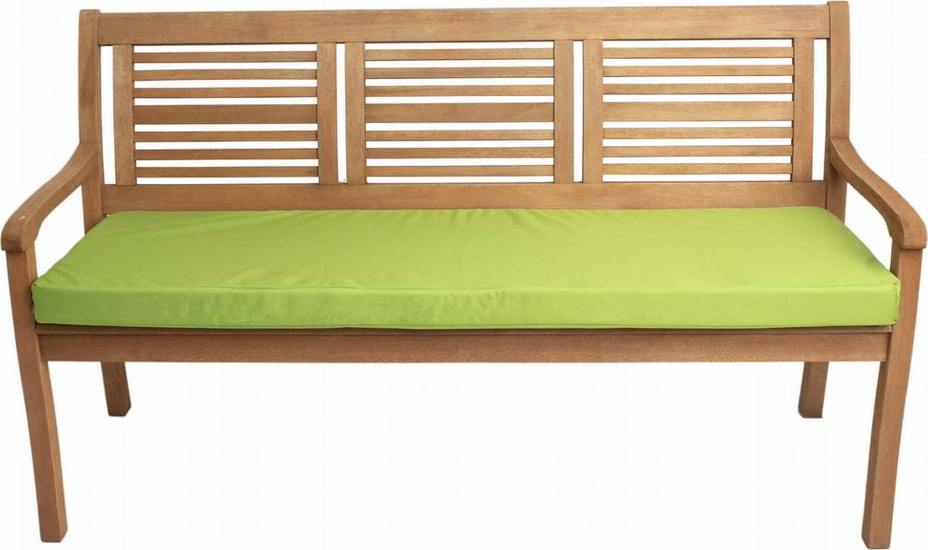 Bankkissen 140×50×7 cm lindgrün – Sitzkissen für Gartenbank mit abnehmbarem Bezug, bequemes Polster für Outdoor & Terrasse Sitzkissen für 2...