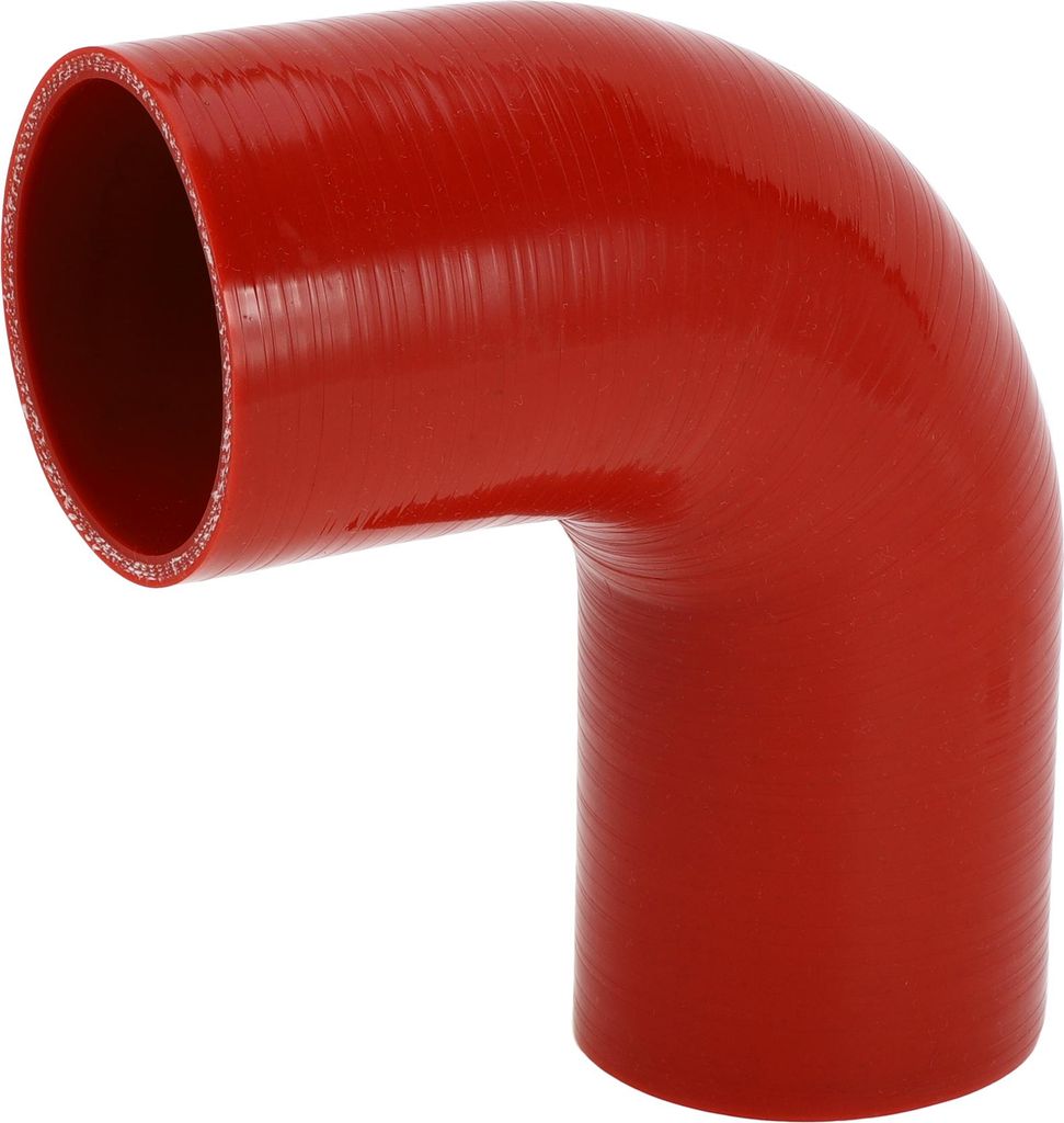 1 Stück 76mm/2,99" ID 120mm/4,72" Länge 90 Grad Roter Autosilikonschlauch Kühlmittelschlauch Universal