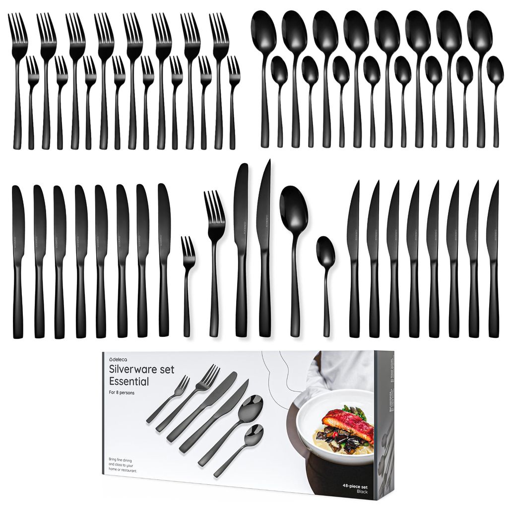Deleca Essential bestekset 48-delig voor 8 personen, RVS Productafbeelding 