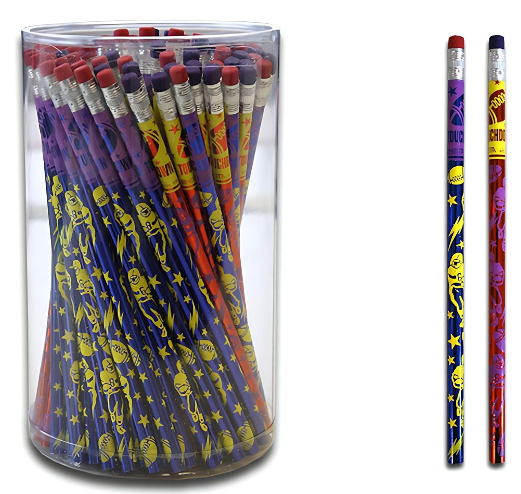 Bleistift "Metallic", HB, rund, mit Radierer, 144 Stück in Runddose