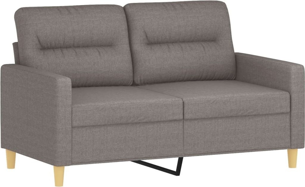 2-Sitzer-Sofa Taupe 120 cm Stoff