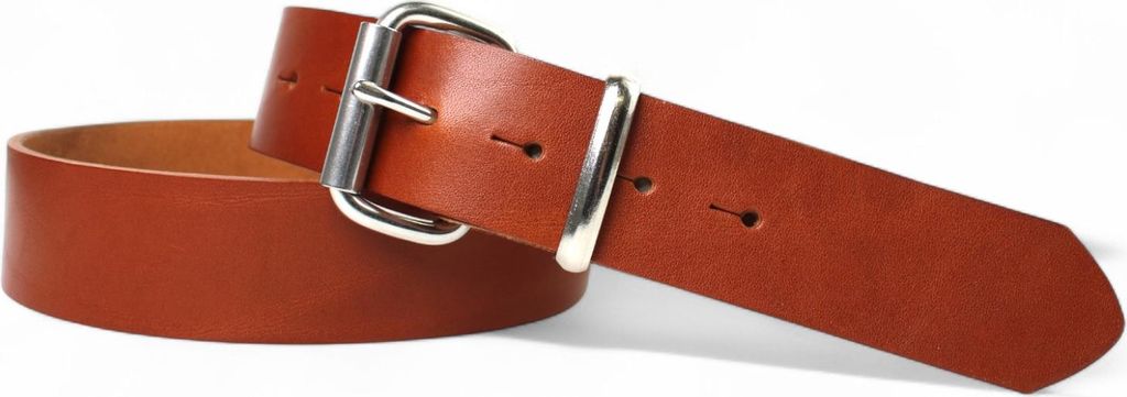 FRONHOFER Best Patina robuster Arbeitsgürtel 4 cm, massive Stahl-Rollschnalle