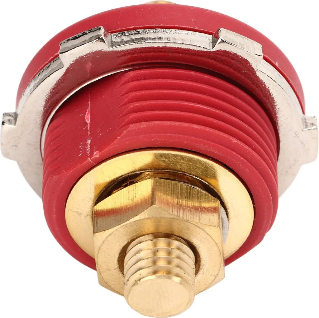 Terminale Batteria Professionale 250A Passante 3/8'' Rosso Barca