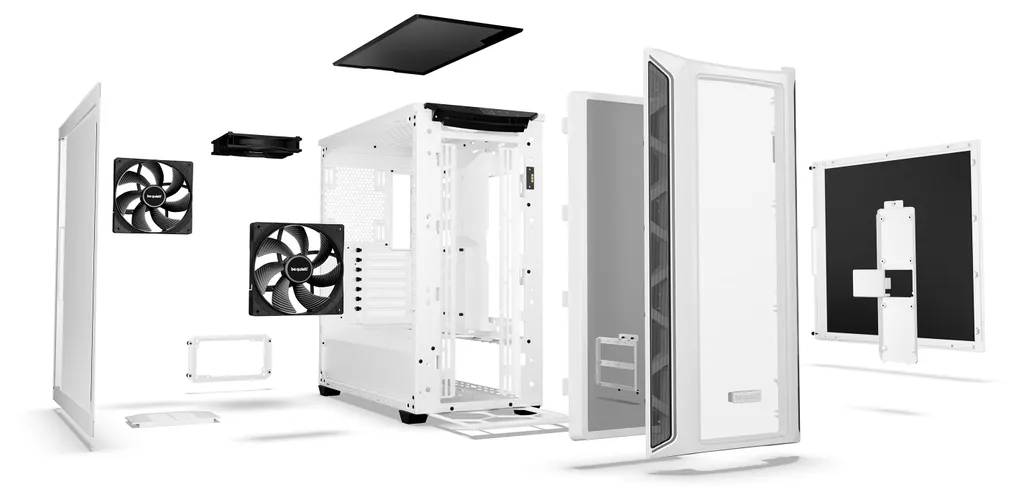 Shadow Base 800 DX White : Boîtier PC avec Airflow Massif et ARGB Blanc - 3
