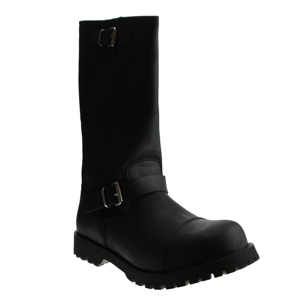 Boots & Braces - Motorcycle Biker Stiefel Schwarz Größe 42 (UK8)