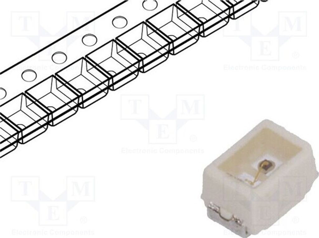 5x LED 10÷25mlm 120° Mini PLCC2,2014 3,55÷7,1mcd rot SMD 2mA LS M67K-H2K1-1 LED-D