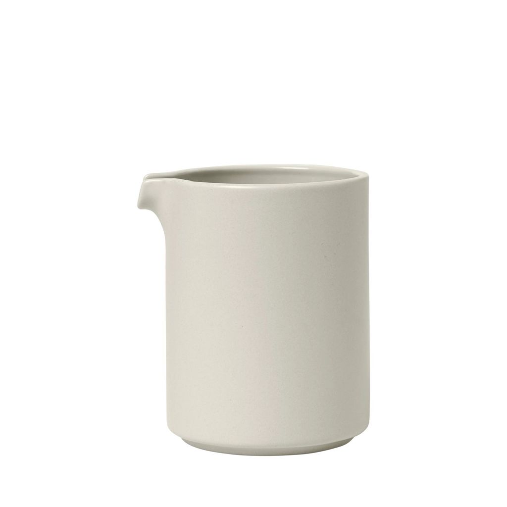 Blomus Pilar Milchkännchen, Milchkanne, Kanne, Krug, Keramik, Moonbeam, 280 ml, 63992