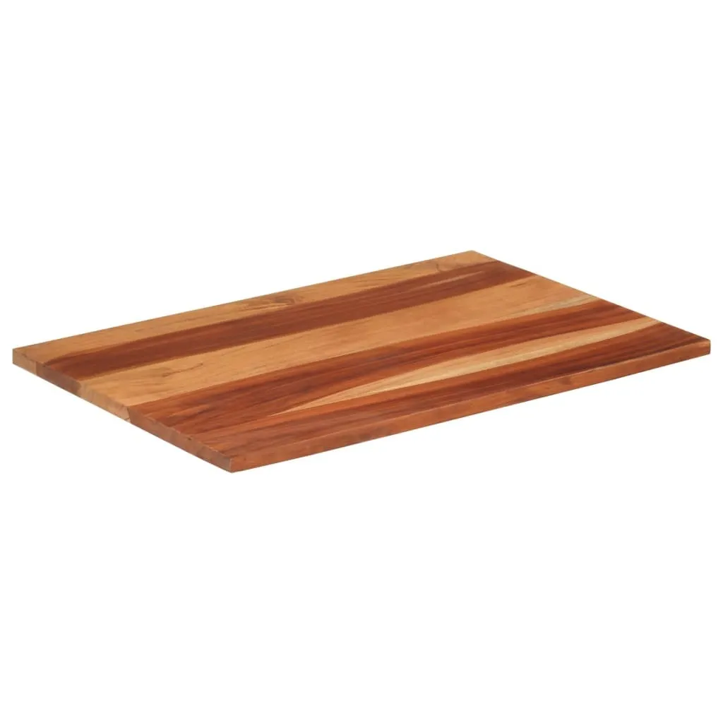 Piano Tavolo SYFAX Legno Massello Acacia 60x90 cm | Spessore 25-27 mm