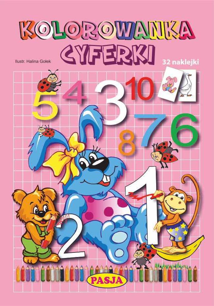 Kolorowanka Cyferki - Halina Gołek (Buch auf Polnisch)