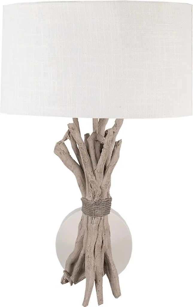 Applique Shabby Clayre & Eef Beige 43cm - Lampada Vintage Poliresina