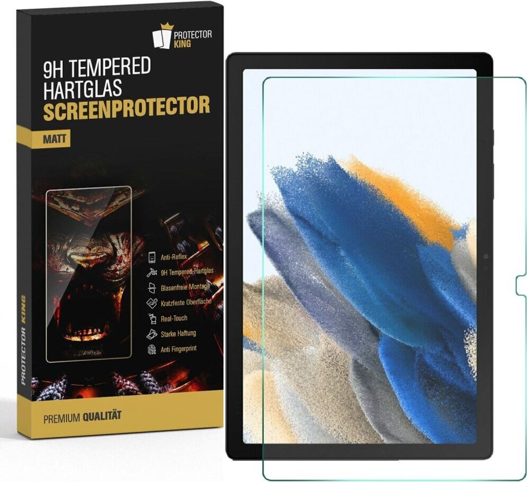 1x 9H Panzerglas für Samsung Galaxy Tab A8 10.5 2021 Displayschutz Schutzglas Matt Panzerfolie Displayglas Schutzfolie Glasfolie echtes Tempered H...