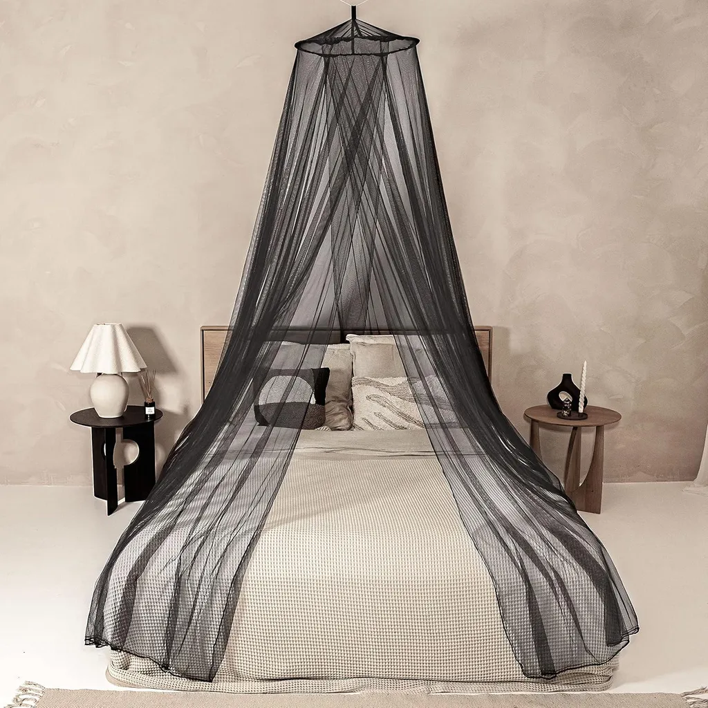 Ciel de lit moustiquaire pour 2 personnes - Idéal voyage et maison - Blanc