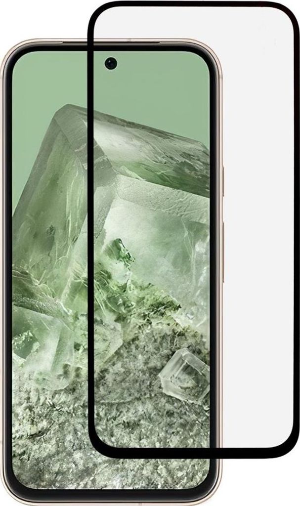 Google Pixel 8a Displayschutz - Coverup Full-Cover 9H Panzerglas - Schwarz
