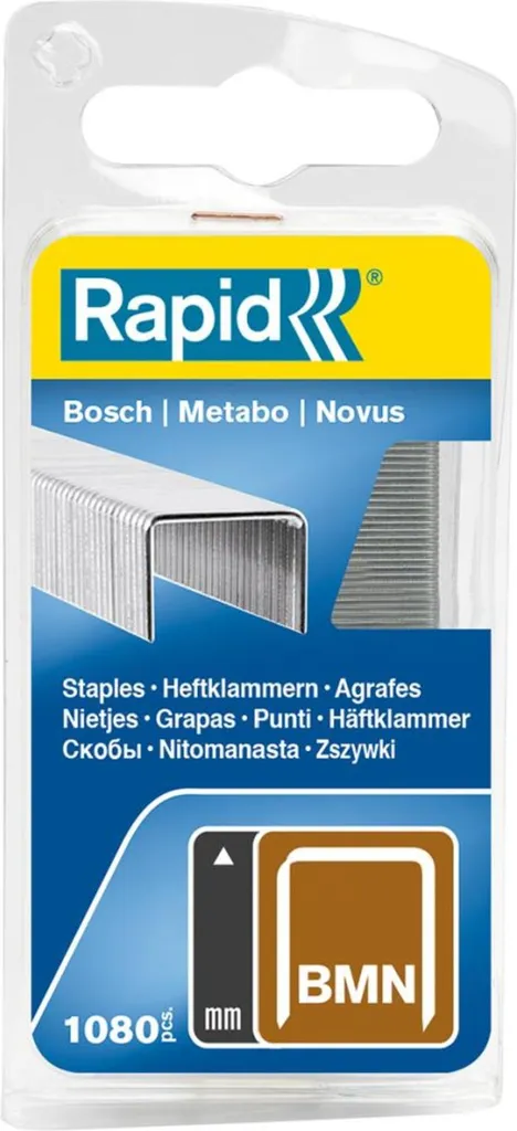 Punti Metallici Rapid BMN 10mm per Bosch e Metabo - 40109557 Acciaio