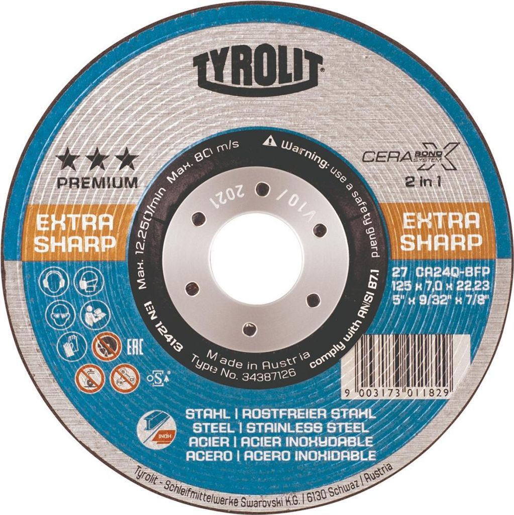 Schruppscheibe CERABOND 115x7mm CA24Q-BFK Tyrolit