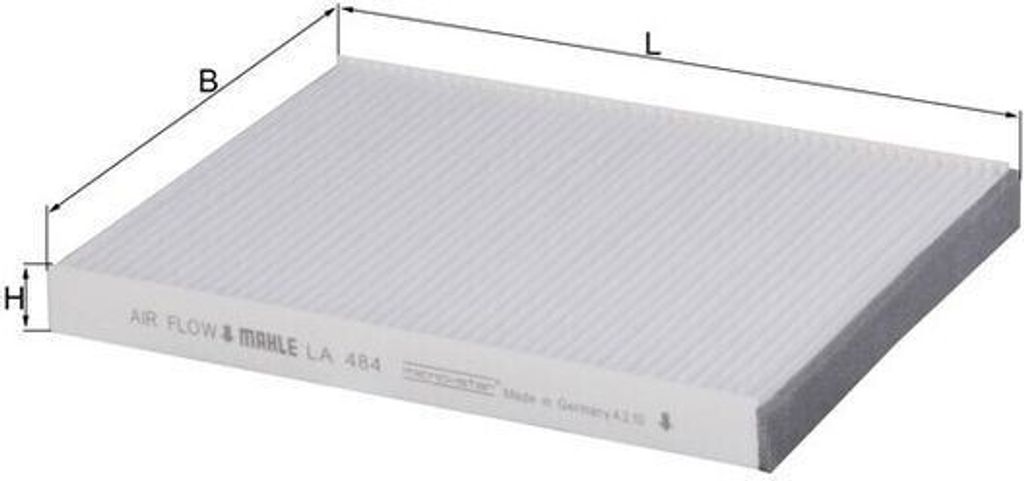 MAHLE Innenraumfilter LA 484 Pollenfilter für HYUNDAI ACCENT II Stufenheck (LC)