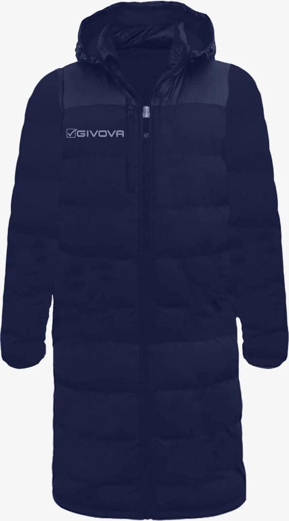 Herren Wintermantel Givova Marineblau 2xl