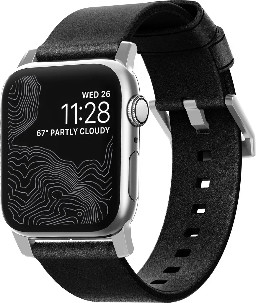 Bracelet Cuir Apple Watch 45/49mm Robuste : Anti-Rupture et Inoxydable