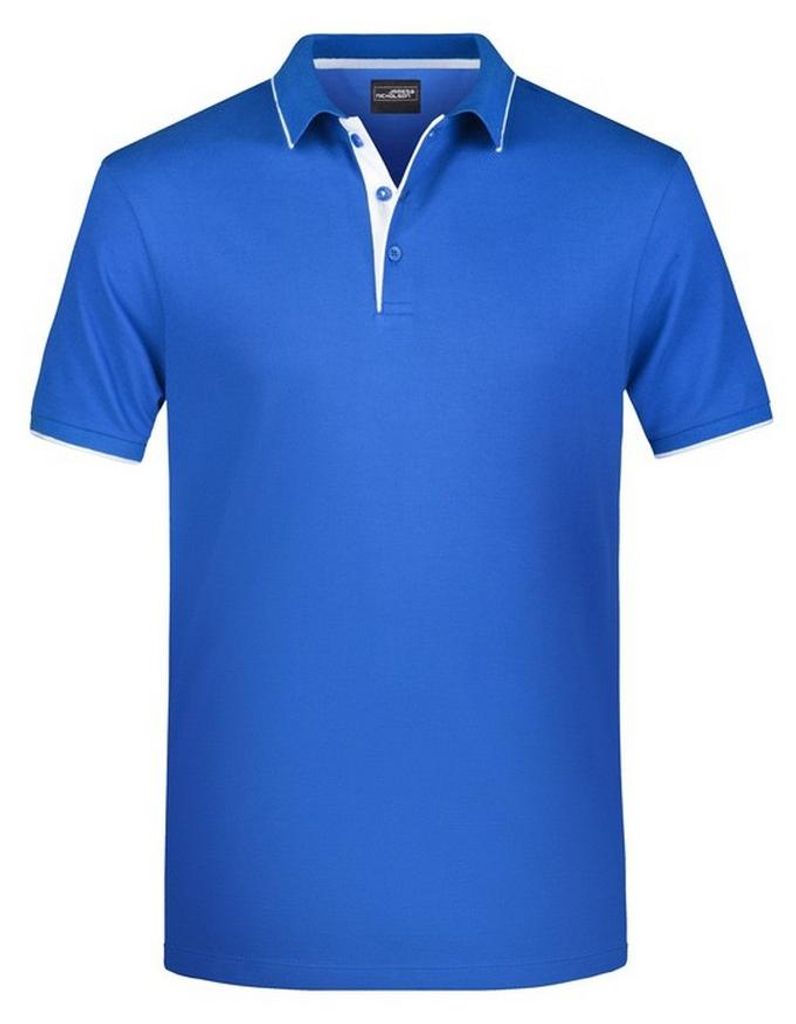 James and Nicholson - Poloshirt für Herren LT2705 (S) (Königsblau/Weiß)