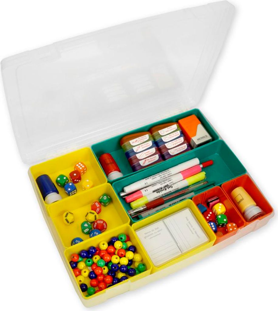 TimeTEX Sortiments-Box aus Kunststoff mit 8 Fächern