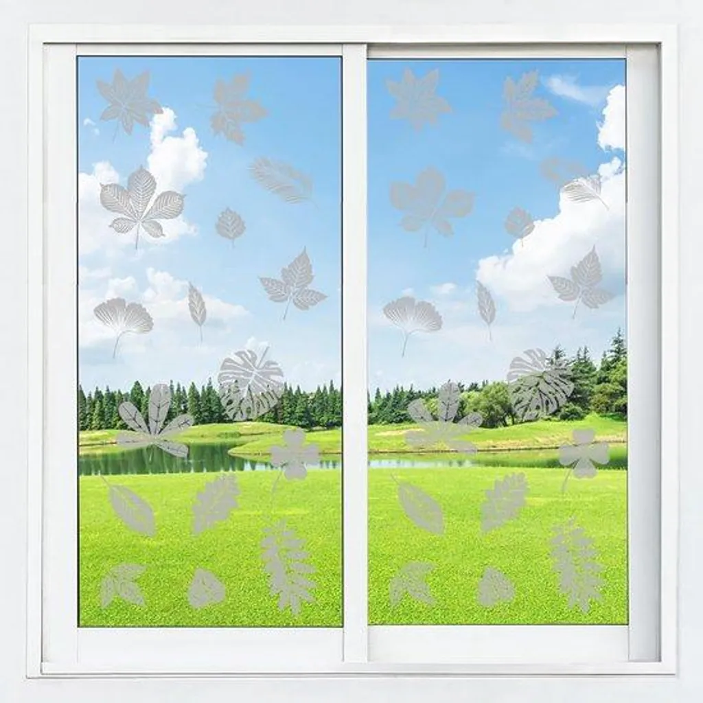 Empêcher les oiseaux de se cogner aux vitres - 32 autocollants DIY