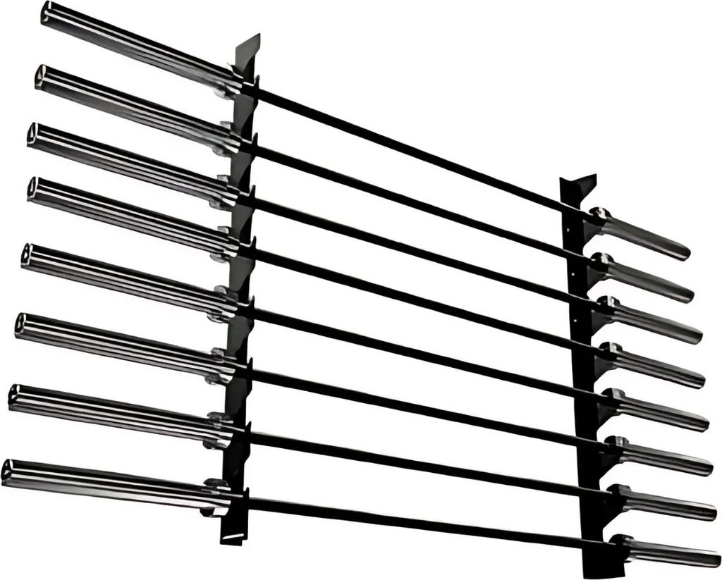 Toorx Fitness Wall Barbell Rack - Hängen Sie die Langhantel an die Wand - Für 8 Hanteln