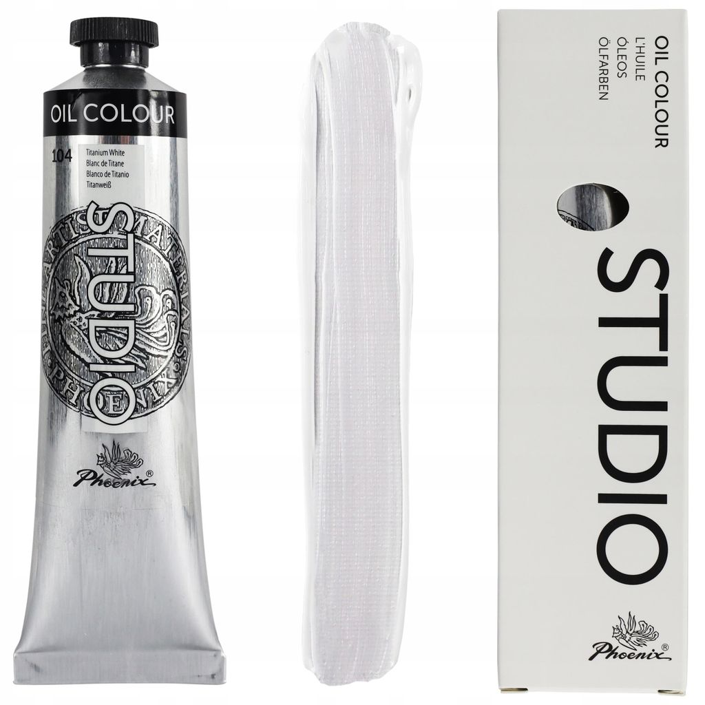 Olejová farba 120ml Phoenix - Titánovo biela - 104 Obrázok produktu 