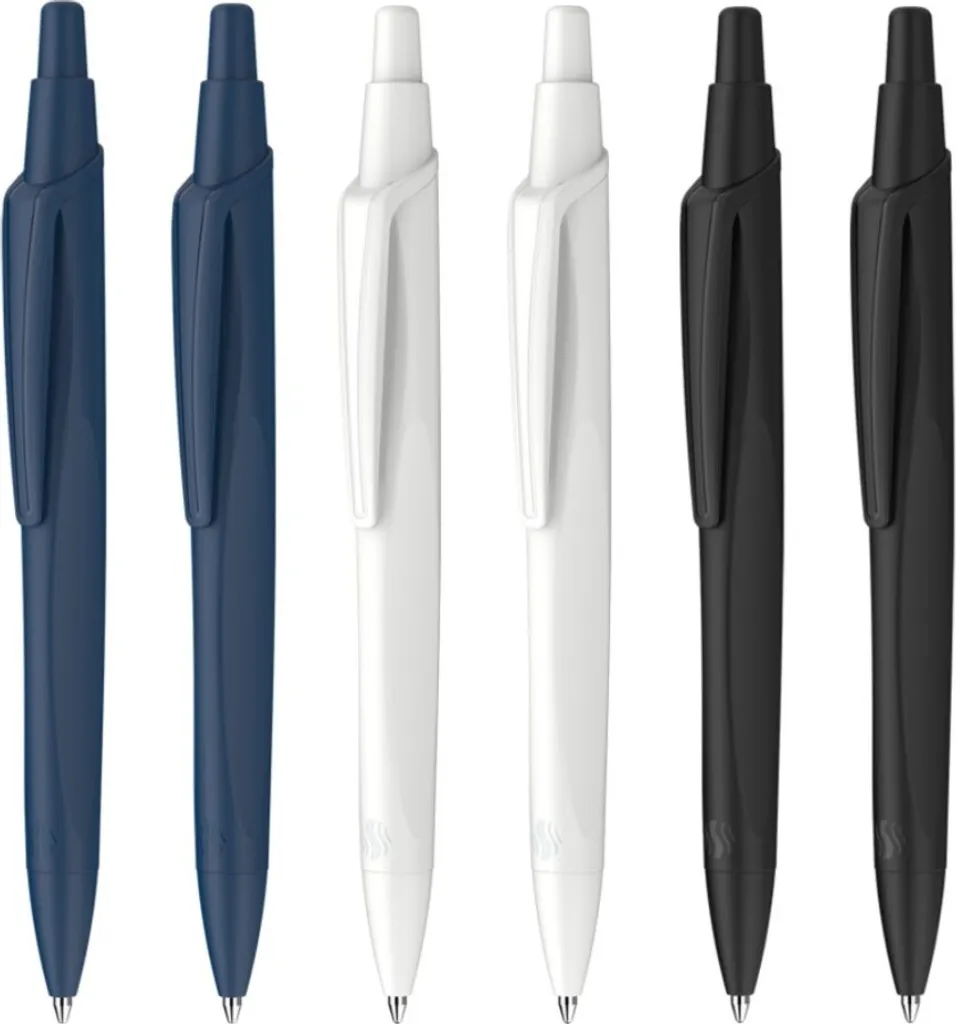Schneider Reco 131886 Lot de 6 Stylos Bille Rechargeables Encre Bleue