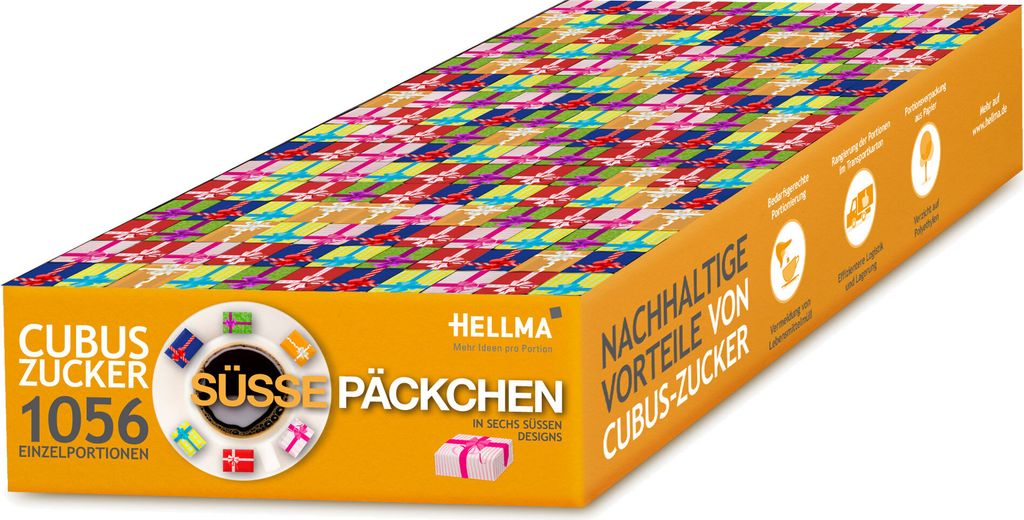 Hellma 60115061 CUBUS sucre - 1.056 sachets de douceur Image du produit 