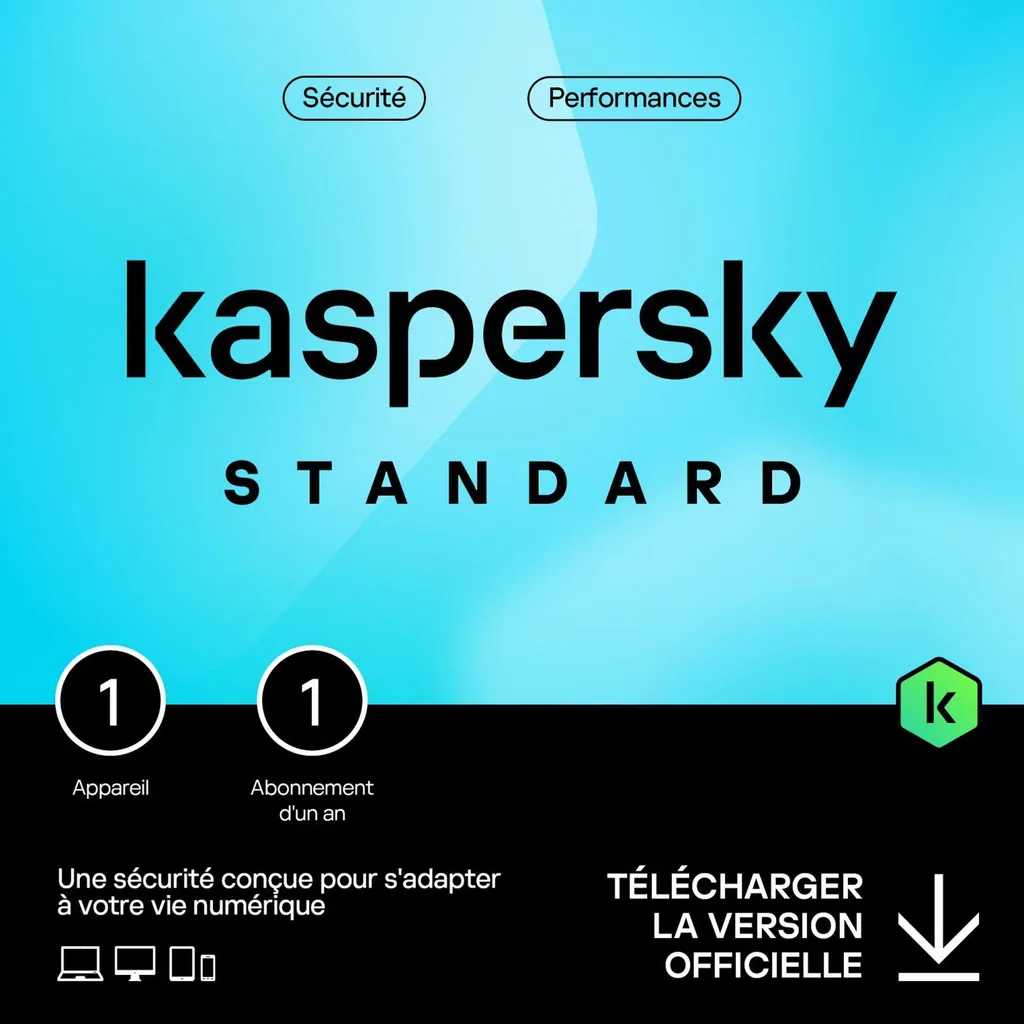 Kaspersky Standard Securite Multi-Appareil Antivirus ESD 1 An