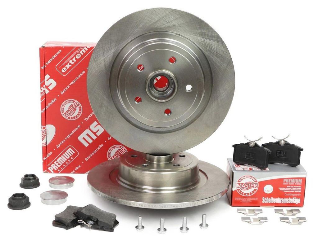 MS 201062020 Bremsensatz, Scheibenbremse Hinterachse für RENAULT CLIO III (BR0/1, CR0/1)