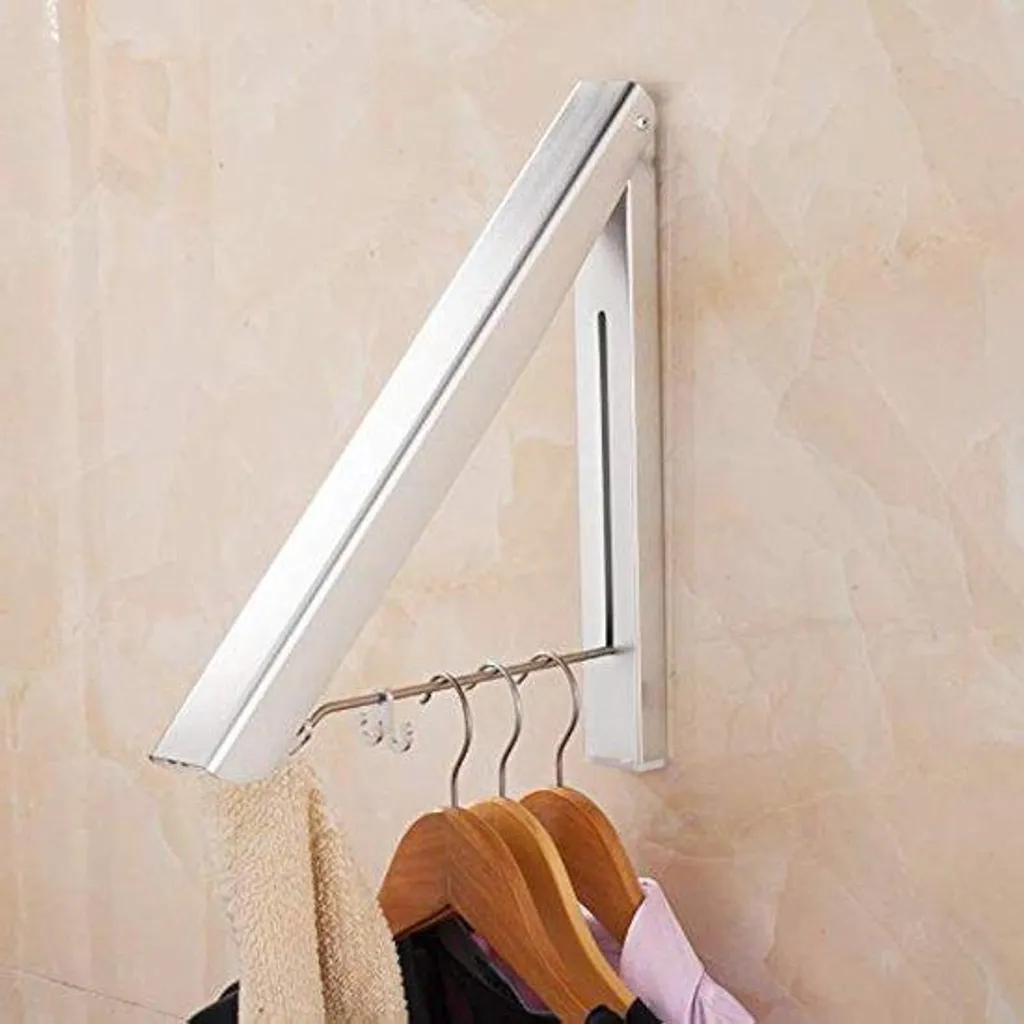 Séchoir à linge pliable en acier mural intérieur et extérieur - Modèle S1
