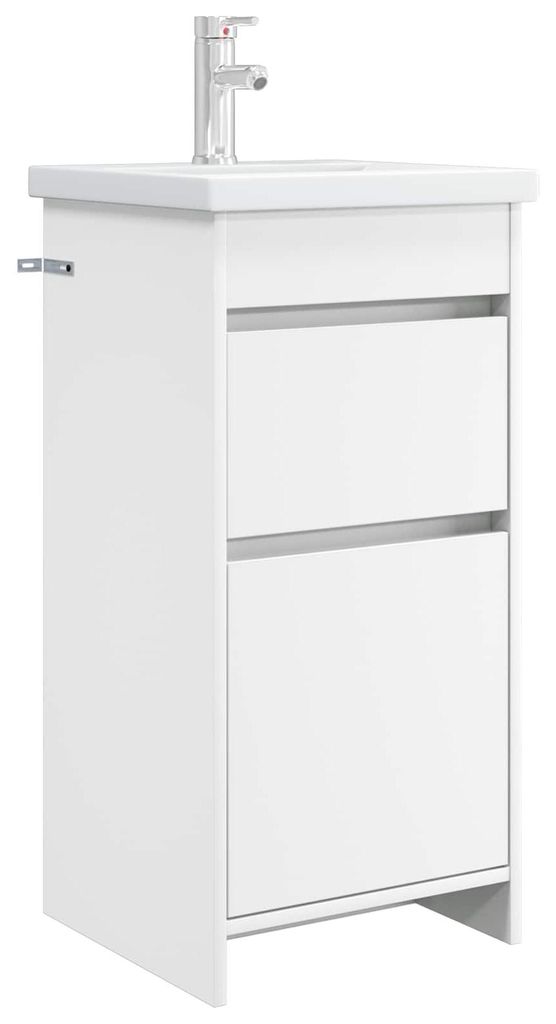 vidaXL Badkamerkast met wastafel, wit, 42 x 40 x 84,5 cm Productafbeelding 