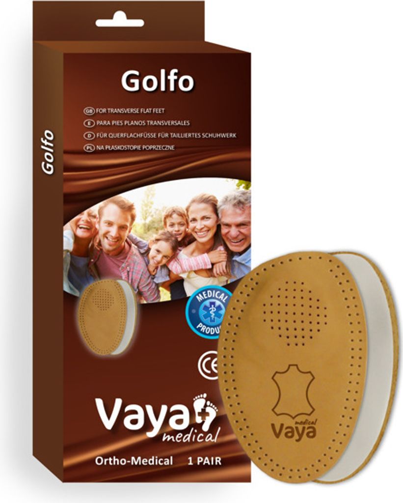 Orthopädische Einlagen 1/2 für Querplattfüße Vaya Golfo 1 Paar