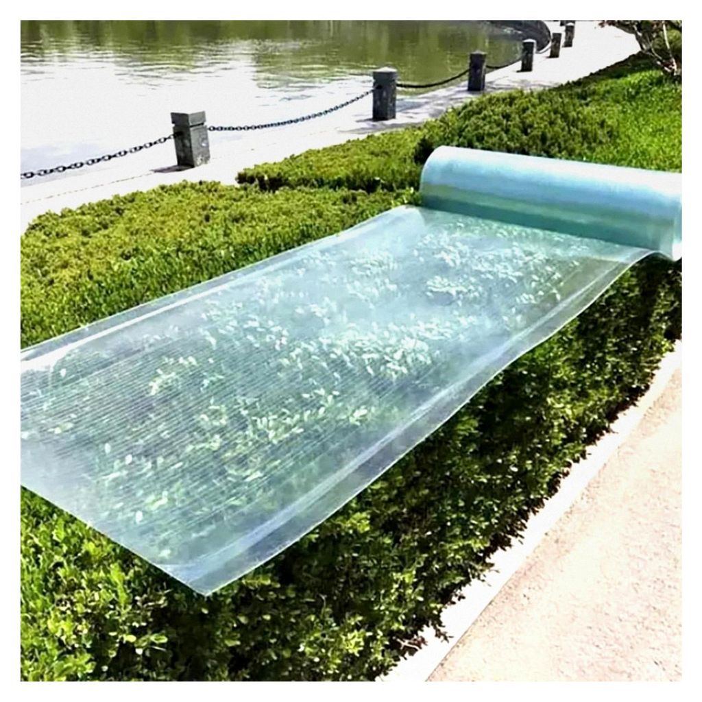 1 Meter breites, langes, regenfestes Polycarbonat-Dach für Gewächshäuser, UV-beständige Dachverkleidung aus transparenter Folie, leicht zuschne...