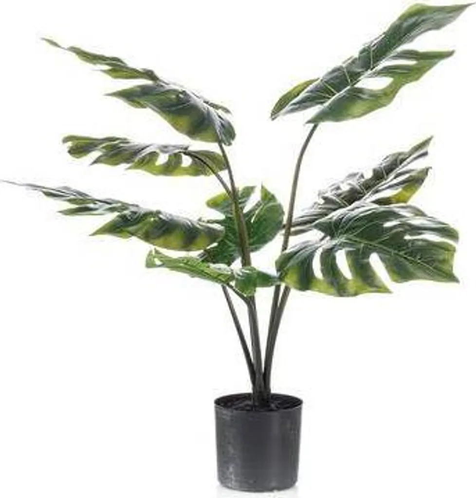 Monstera artificiel 65 cm - Plante sans entretien au feuillage dense