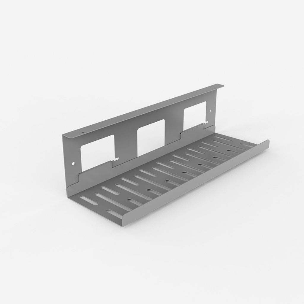 Flexispot Kabelkanal Schreibtisch Kabelmanagement cmp051 Kabelwanne Flexibles und platzsparendes Kabelmanagement (Silver)