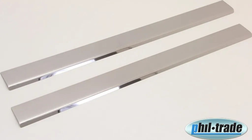 Kit 2 Pezzi Battitacco Opel Astra H GTC Acciaio Inox BJ 2005-2010