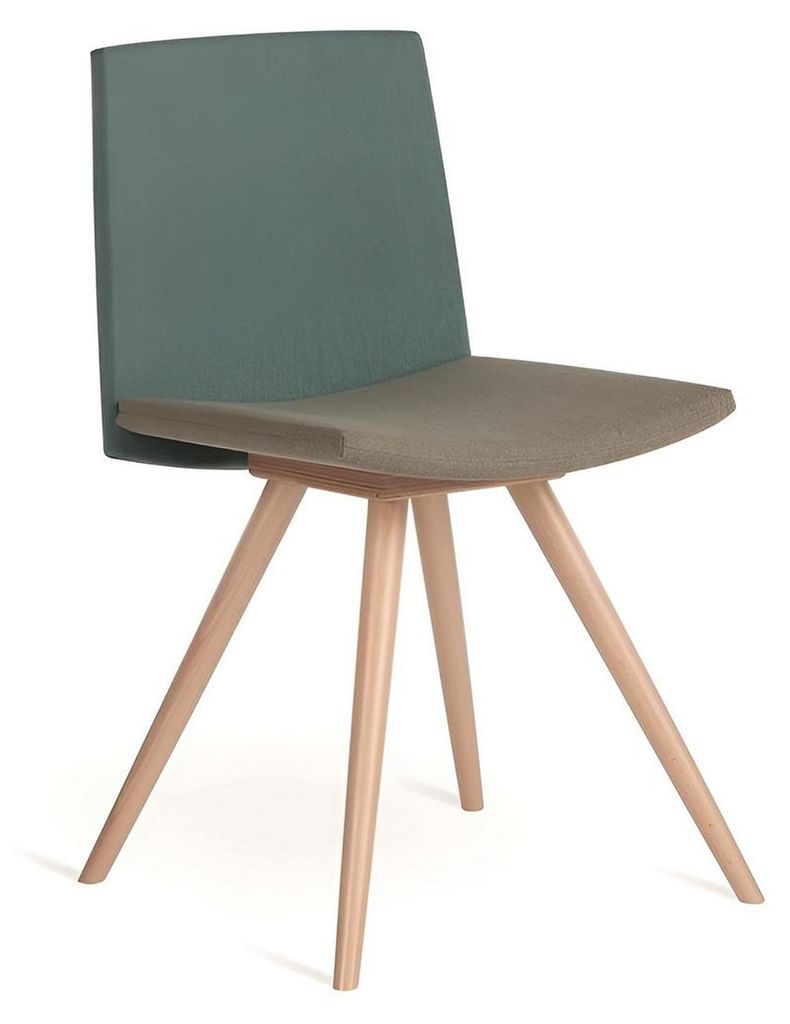 Zweifarbiger Esszimmer Stoffstuhl Designer Polsterstühle Edle Möbel