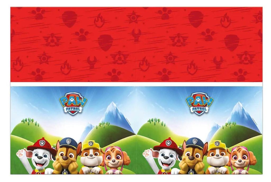 Mehrfarbige Tischdecke. Paw Patrol Heroes 120 x 180 cm, 1 Stück
