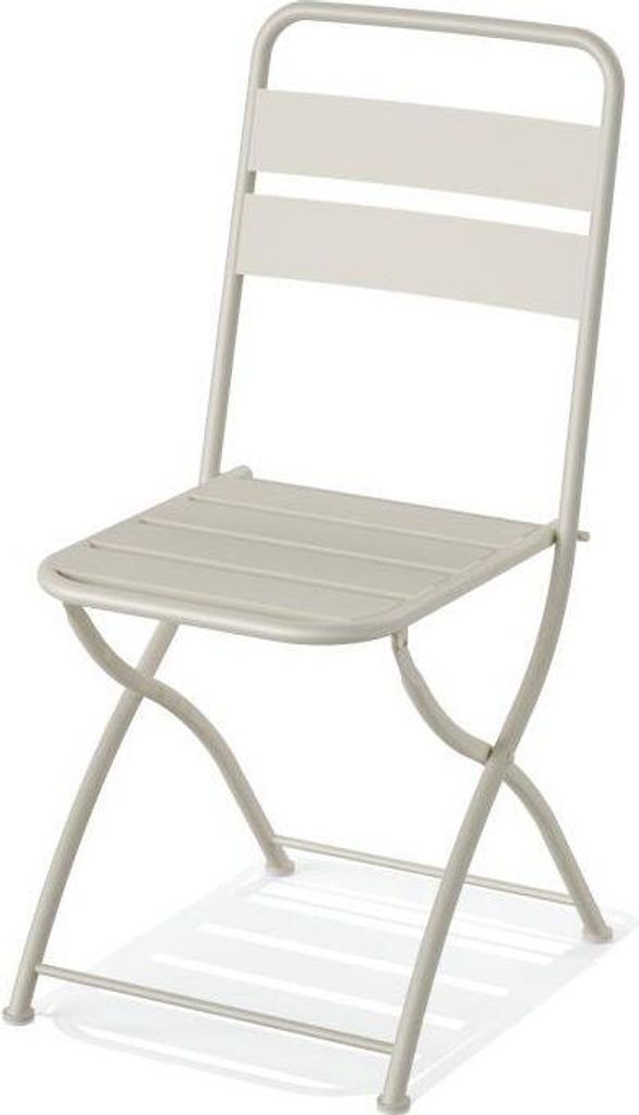 Breeze Bistro Klappstuhl Metall – Beige 2er Set