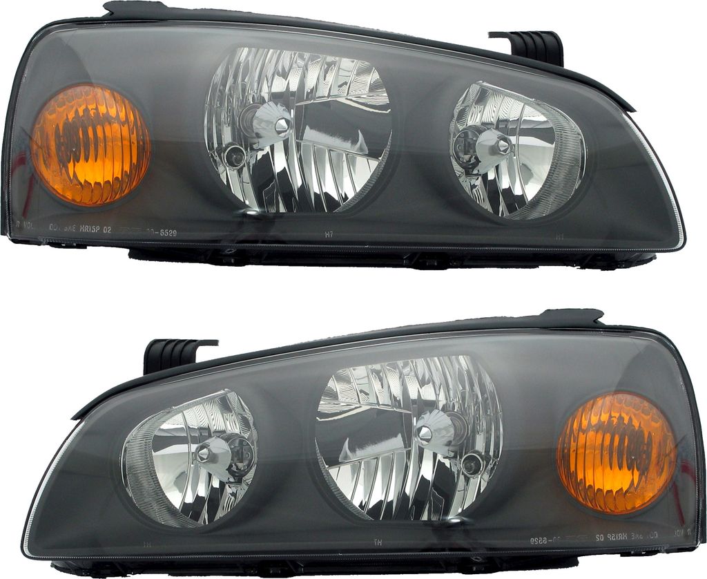 TYC Scheinwerfer Set für Hyundai Elantra XD 2003-2006 H1 H7 Halogen Schwarz