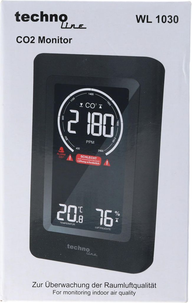Co2 Messgerät WL1030, Luftgütesensor zur Überwachung der Produktbild 