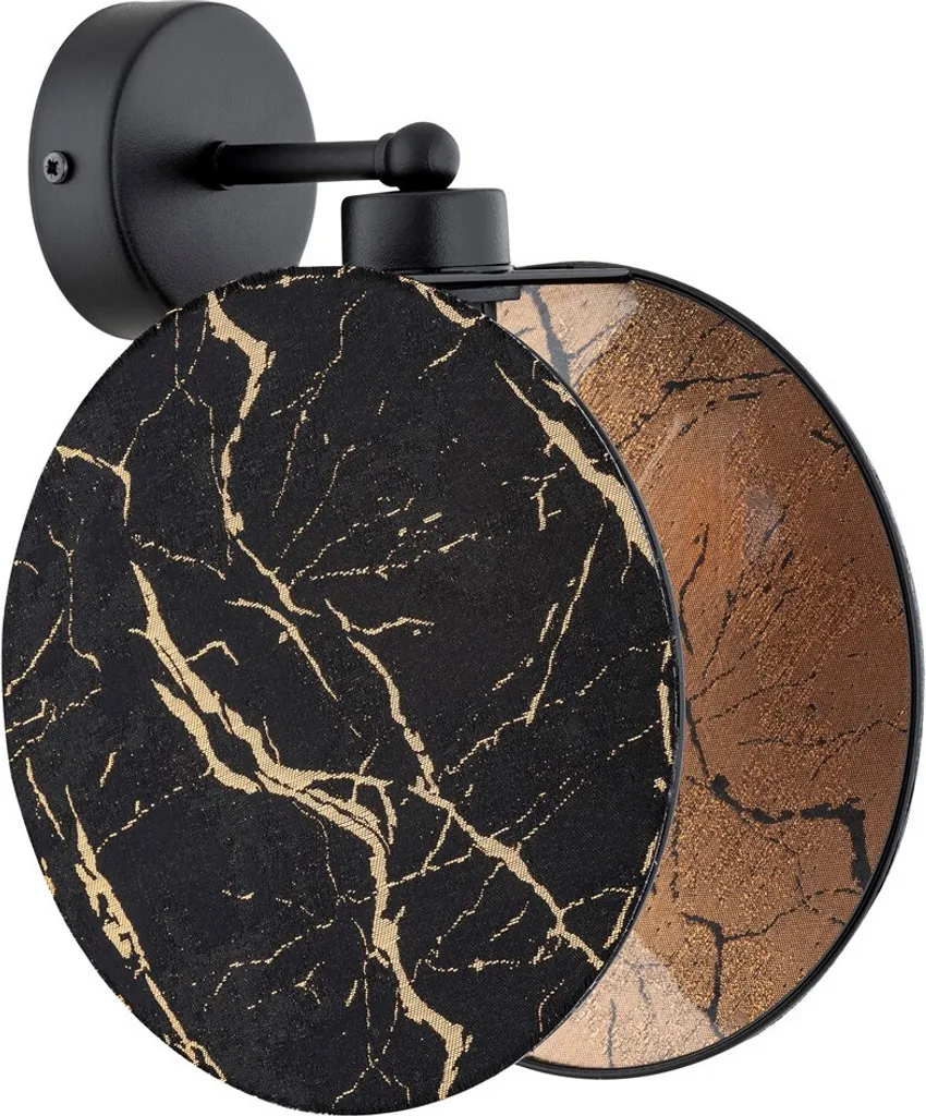 Applique murale MOTIF avec finition marbre, éclairage design 15W E27